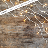 Rustic Twinkle Lights | Canvas/PVC Photography Backdrop