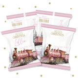 Pink North Pole Express Train - DIY Treat Packets - Eliza Henri