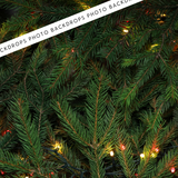 Merry & Bright Christmas Tree Canvas/PVC Photography Backdrop