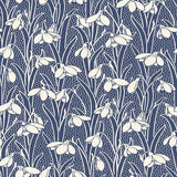 Hesketh - Dark Blue -Hesketh House Liberty Cotton Fabric 04775656W