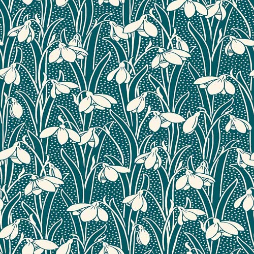Hesketh - Forest Green -Hesketh House Liberty Fabric Felt 04775656Z - Eliza Henri