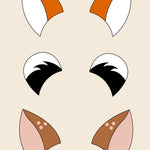 Woodland Animal Ears Hair Bow Template - Eliza Henri Craft Supply