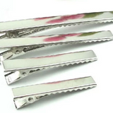 Ribbed Hair Alligator Clips with teeth- Pack of 10 - 32mm, 40mm, 45mm, 55mm, 65mm, 75mm, 80mm or 95mm - Eliza Henri Craft Supply