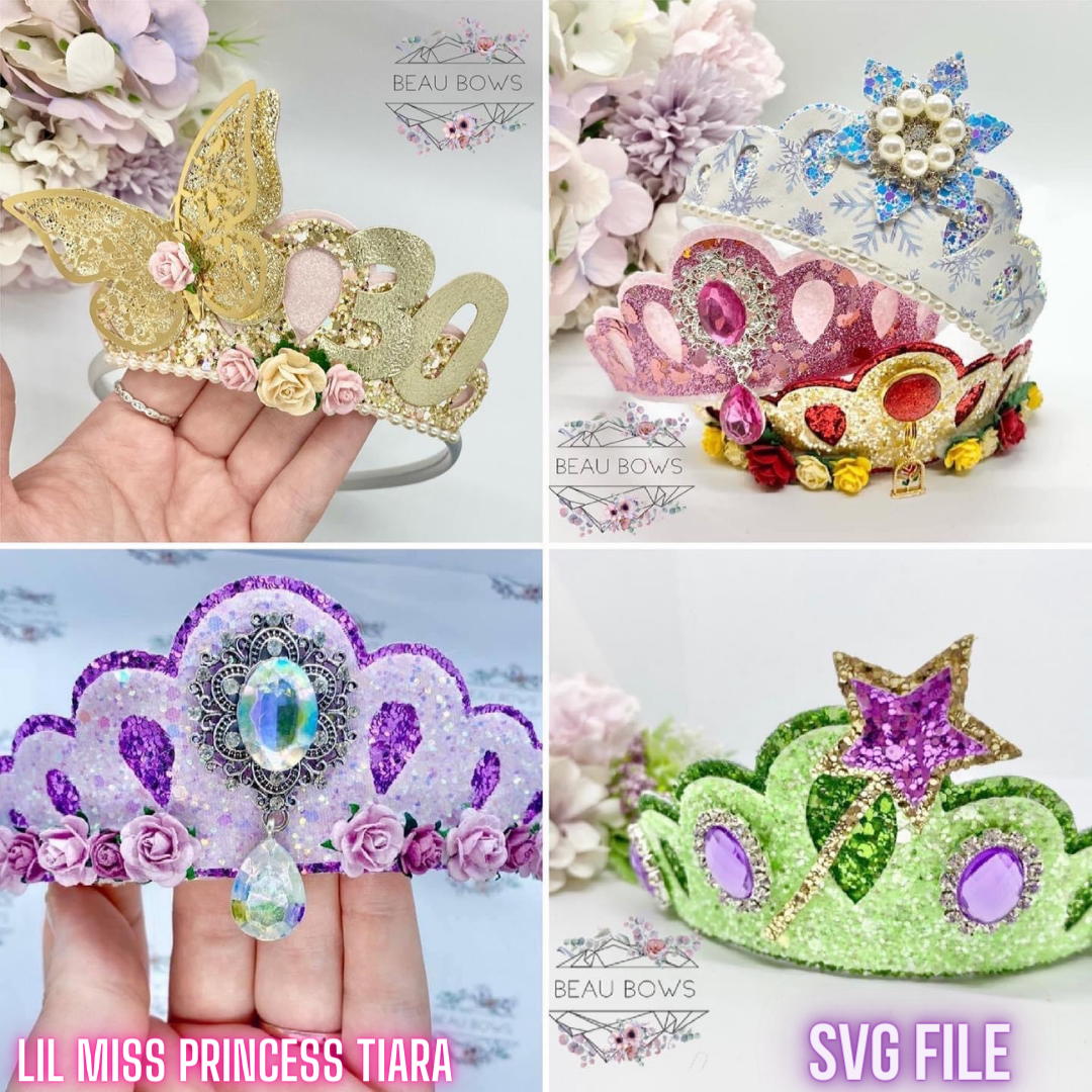 EHC Lil Miss Princess Tiara SVG - Eliza Henri