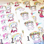 The Cute Unicorn Collection- Luxury Artisan Fabric Felts - Eliza Henri Craft Supply