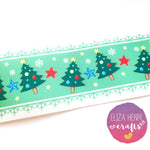 Christmas Tree Grosgrain Ribbon 25mm, 38mm, 50mm. - Eliza Henri Craft Supply