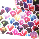 Rainbow Mermaid Sparkle Gems Grosgrain Ribbon 2'' or 3'' - Eliza Henri Craft Supply