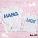 Exclusive Mama Mini Denim Ditsy HTV Full Colour Iron on T Shirt Transfer - Eliza Henri