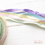 Frilly Ruffle Edge Grosgrain Ribbon 3/8'' 10mm - Eliza Henri