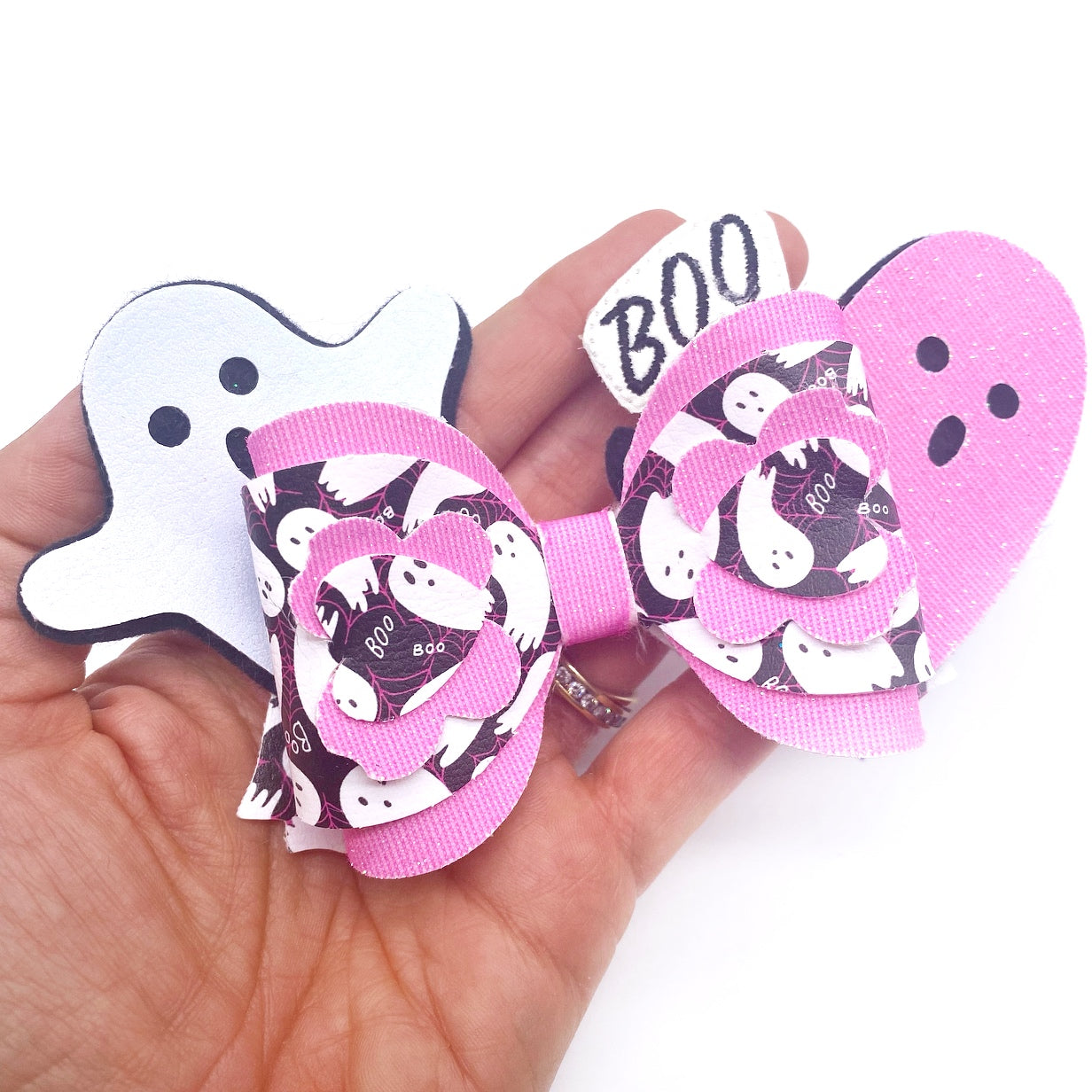 Spooky Ghoul Gang Ghostie Hair Clip Bow Template SVG/PDF - Eliza Henri