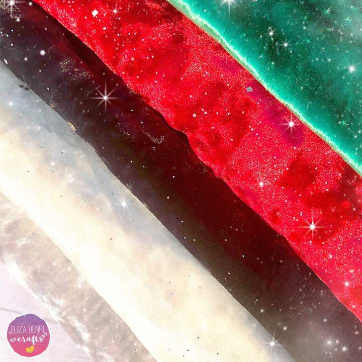 Luxury Sparkle Glitter Velvet Fabric Felts - Eliza Henri