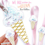 Make your own Bow Holder- DIY Cute Ice Cream Cone Shaker Bow Holder Felties - Eliza Henri