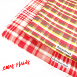 Gingerbread Tartan Plaids Artisan Fabric Felts - Eliza Henri