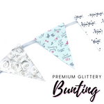 Wedding Lux Premium Printed Bunting Fabric-3 per sheet - Eliza Henri