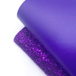 The Purple One Core Colour Premium Faux Leather Fabric Sheets - Eliza Henri