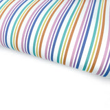 Rainbow Stripes Lux Premium Printed Bow Fabric - Eliza Henri