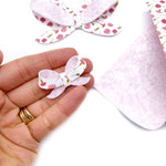 Falling florals Double Sided Printed Glitter Canvas & Velvet Fabric - Eliza Henri