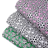 Football Hearts Premium Faux Leather Fabric Sheets - Eliza Henri