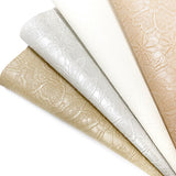 Metallic Embossed Faux Leather Fabric Sheets - Eliza Henri