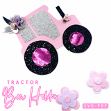 Exclusive EH Blooming Tractor Bow Holder SVG