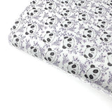 Floral Pandas Premium Faux Leather Fabric Sheets - Eliza Henri