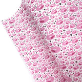Flamingo Floats Premium Faux Leather Fabric Sheets - Eliza Henri