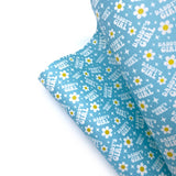 Daddy’s Girl Blue Premium Faux Leather Fabric Sheets - Eliza Henri