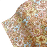 Pretty Pastel Floral Premium Faux Leather Fabric Sheets - Eliza Henri