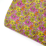 Mini Bright Summer Floral Premium Faux Leather Fabric Sheets - Eliza Henri
