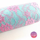 Colour Contrast Lace Wool Blend Fabric Felt - Eliza Henri