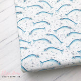1.5" Narwhals Artisan Fabric Felt - Eliza Henri