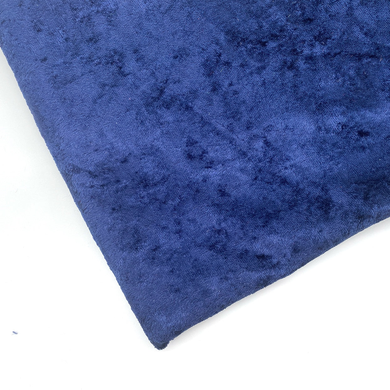 Navy Blue Crushed Velvet Fabric - Eliza Henri