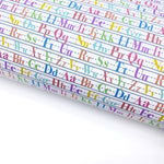 Handwriting Practise Lux Premium Printed Bow Fabric - Eliza Henri