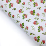 Festive Floral Stripe Premium Faux Leather Fabric Sheets - Eliza Henri