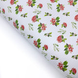 Festive Floral Stripe Premium Faux Leather Fabric Sheets - Eliza Henri