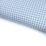 Baby Blue Gingham Lux Premium Printed Bow Fabric - Eliza Henri