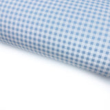 Baby Blue Gingham Lux Premium Printed Bow Fabric - Eliza Henri