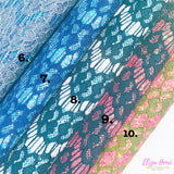 Elegant Lace Glitter Fabrics - Eliza Henri