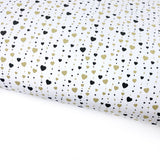 Heart Confetti Lux Premium Printed Bow Fabric