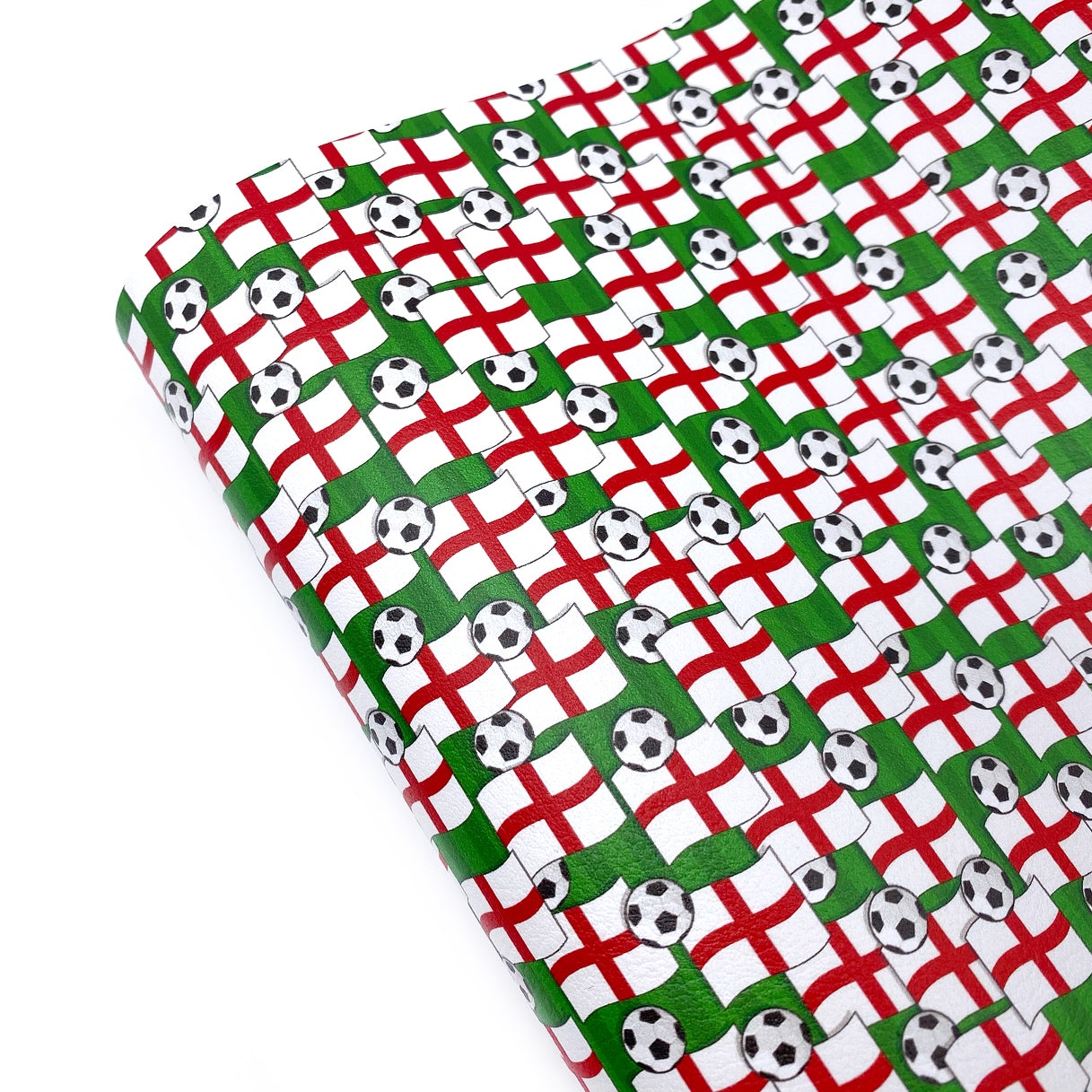 English Football Premium Faux Leather Fabric Sheets - Eliza Henri