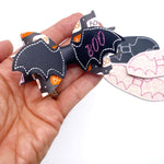 Bow Toppers & Tails- Boo Bat Bow Topper Felties - Eliza Henri
