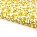 Pretty Little Daffodils Lux Premium Printed Bow Fabrics - Eliza Henri
