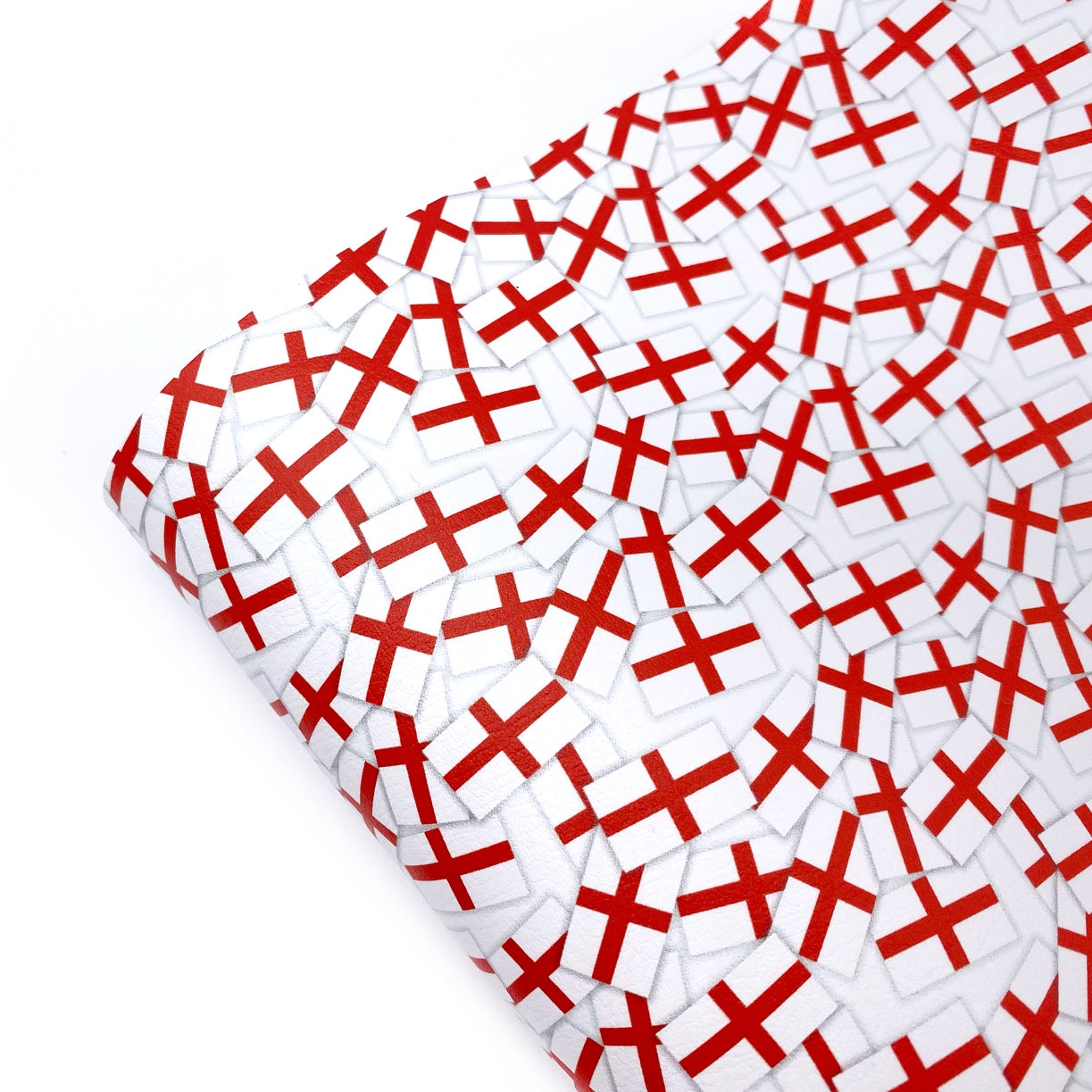 English Flag Premium Faux Leather Fabric Sheets - Eliza Henri