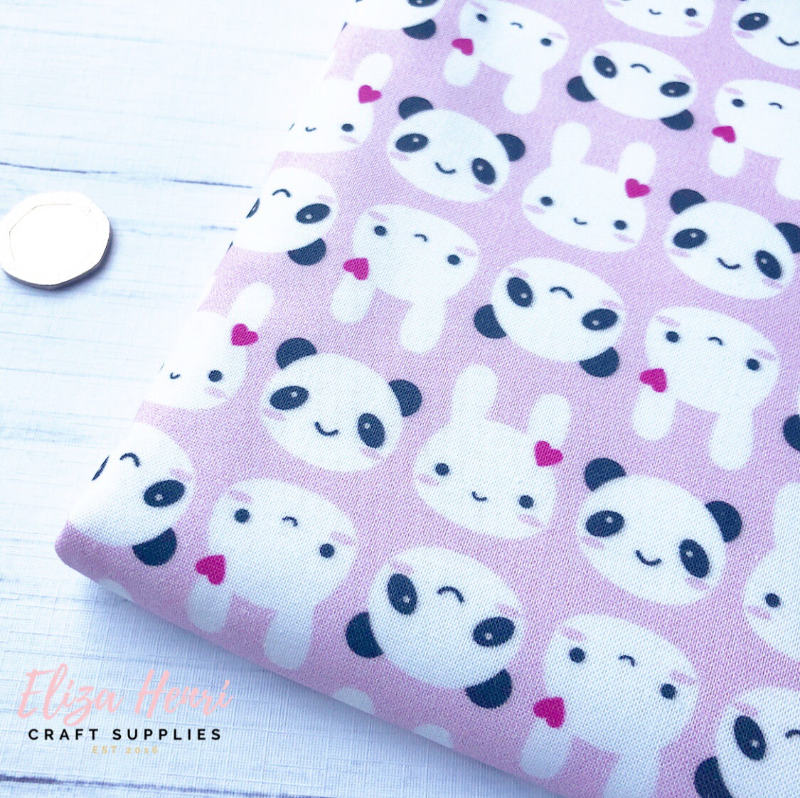 Cute Baby Rabbits & Pandas Artisan Fabric Felt - Eliza Henri