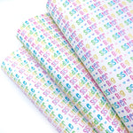 Rainbow Heart Sister Premium Faux Leather Fabric Sheets - Eliza Henri