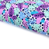 Monochrome Floral Hideout Lux Premium Canvas Bow Fabrics - Eliza Henri