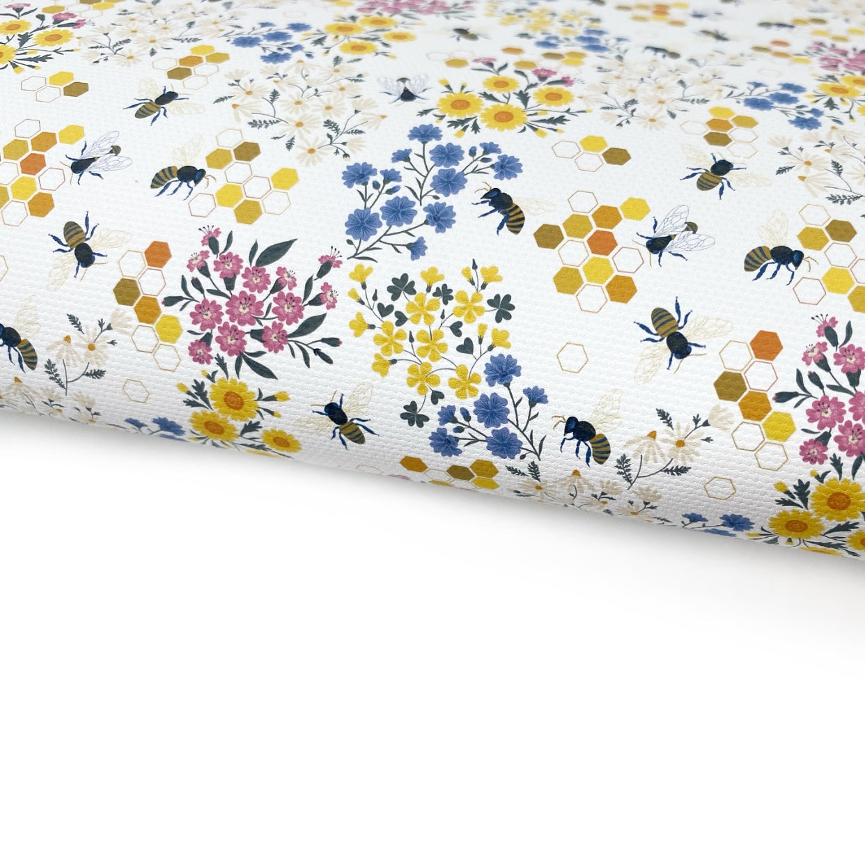 Honey Bee Blooms Lux Premium Printed Bow Fabric - Eliza Henri