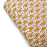 Mama’s Girl Daisy Pink Premium Faux Leather Fabric Sheets - Eliza Henri