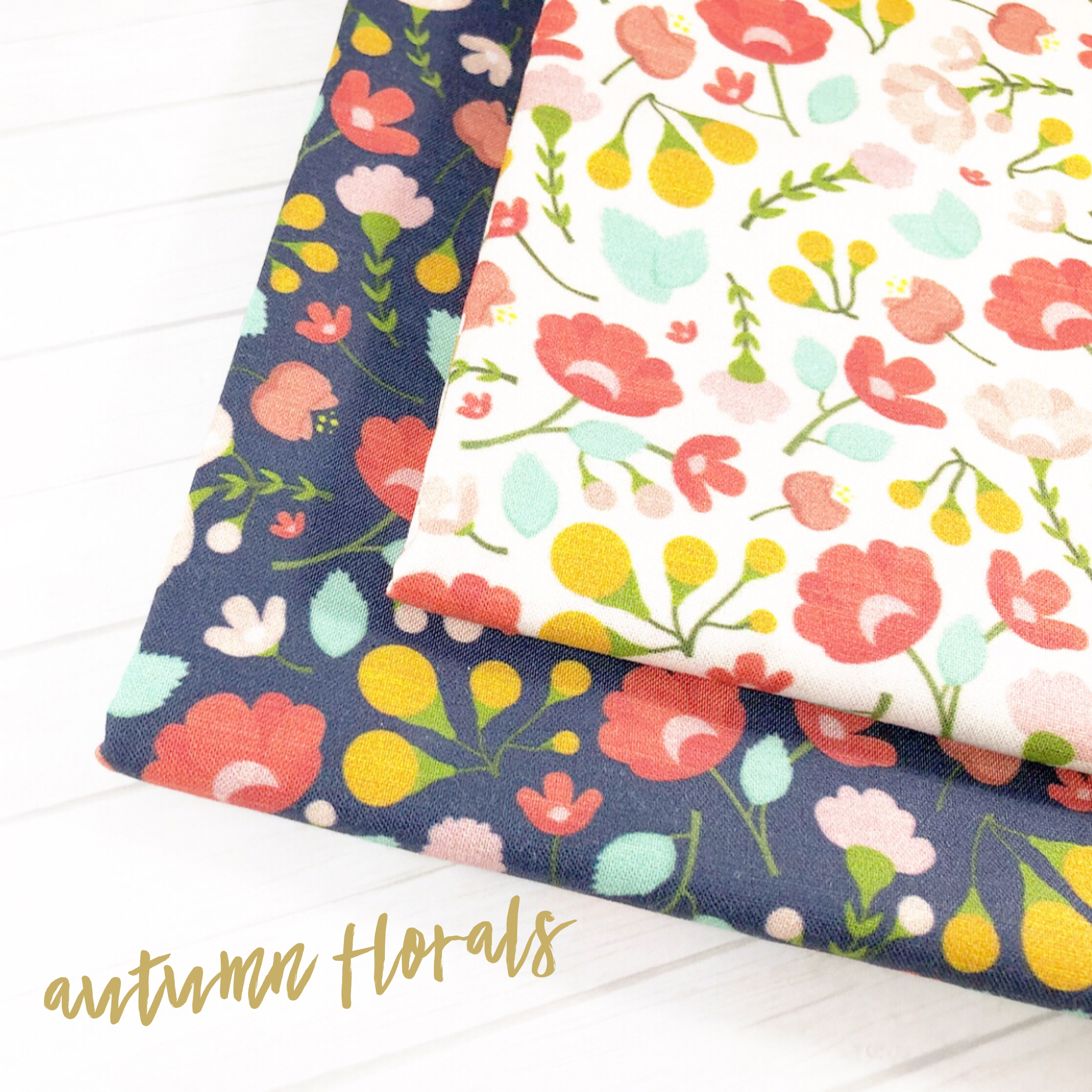 Autumn Florals Artisan Fabric Felt - Eliza Henri