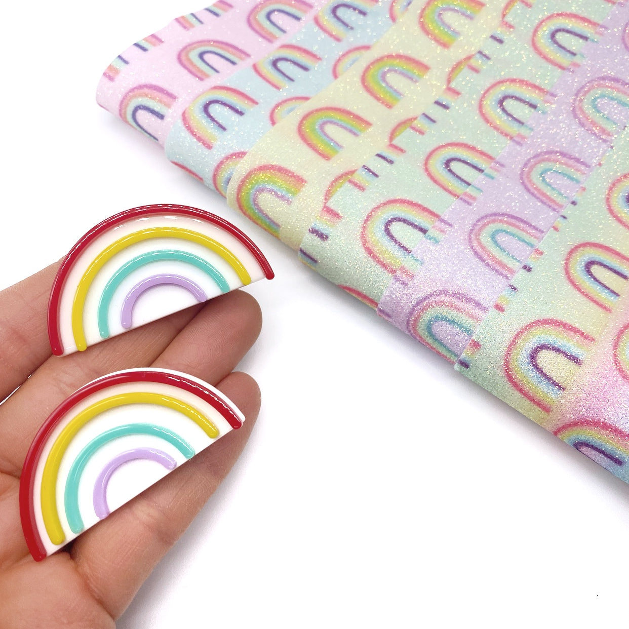 Rainbow Fringe Clippies- Pack Of 2 - Eliza Henri